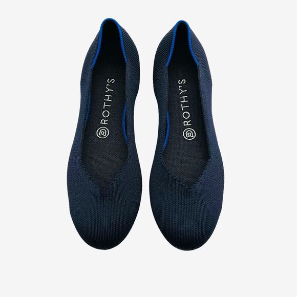 🌸🌺🌷💗Rothy’s Classic Navy Women’s flats, Size 9. Best deal on Poshmark! - Picture 2 of 9